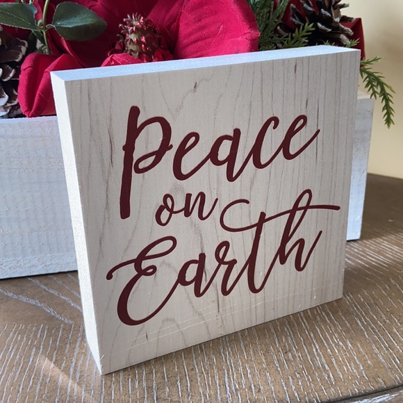 Other - Modern Farmhouse Christmas Peace on Earth Sign